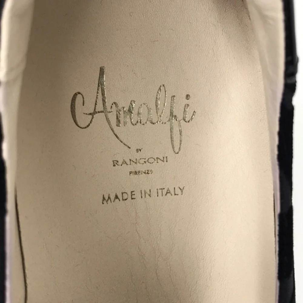 AMALFI by Rangoni Black Eufemio Loafers sz 8.5 - Picture 4 of 12